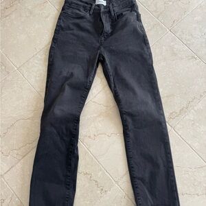 Black Straight-Leg Jeans - Classic Look